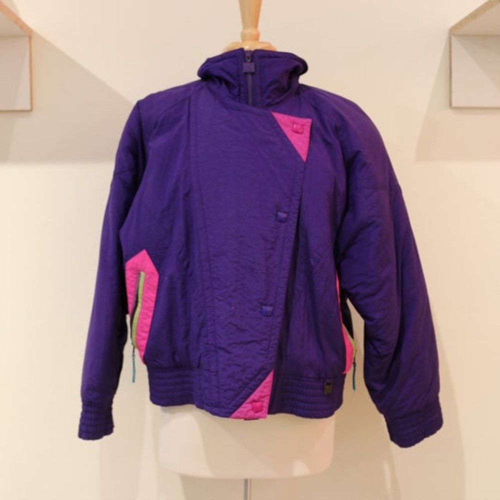 80's Color-block Windbreaker